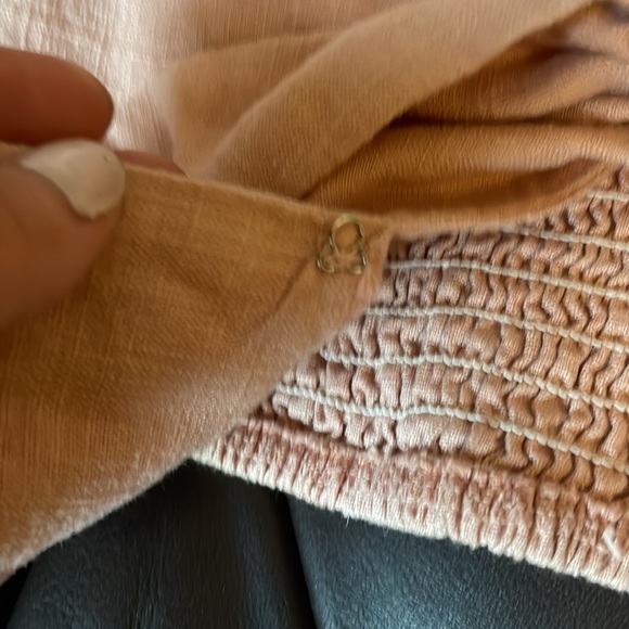 Morning Mist Top Crop Tied Top Blush - Picture 3 of 5